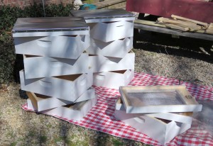 Painted Hive Boxes