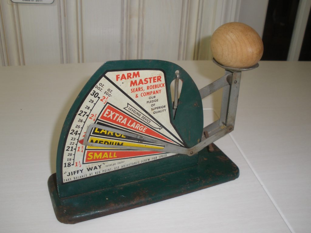 Vintage Egg Scale on Fox Trot Farm