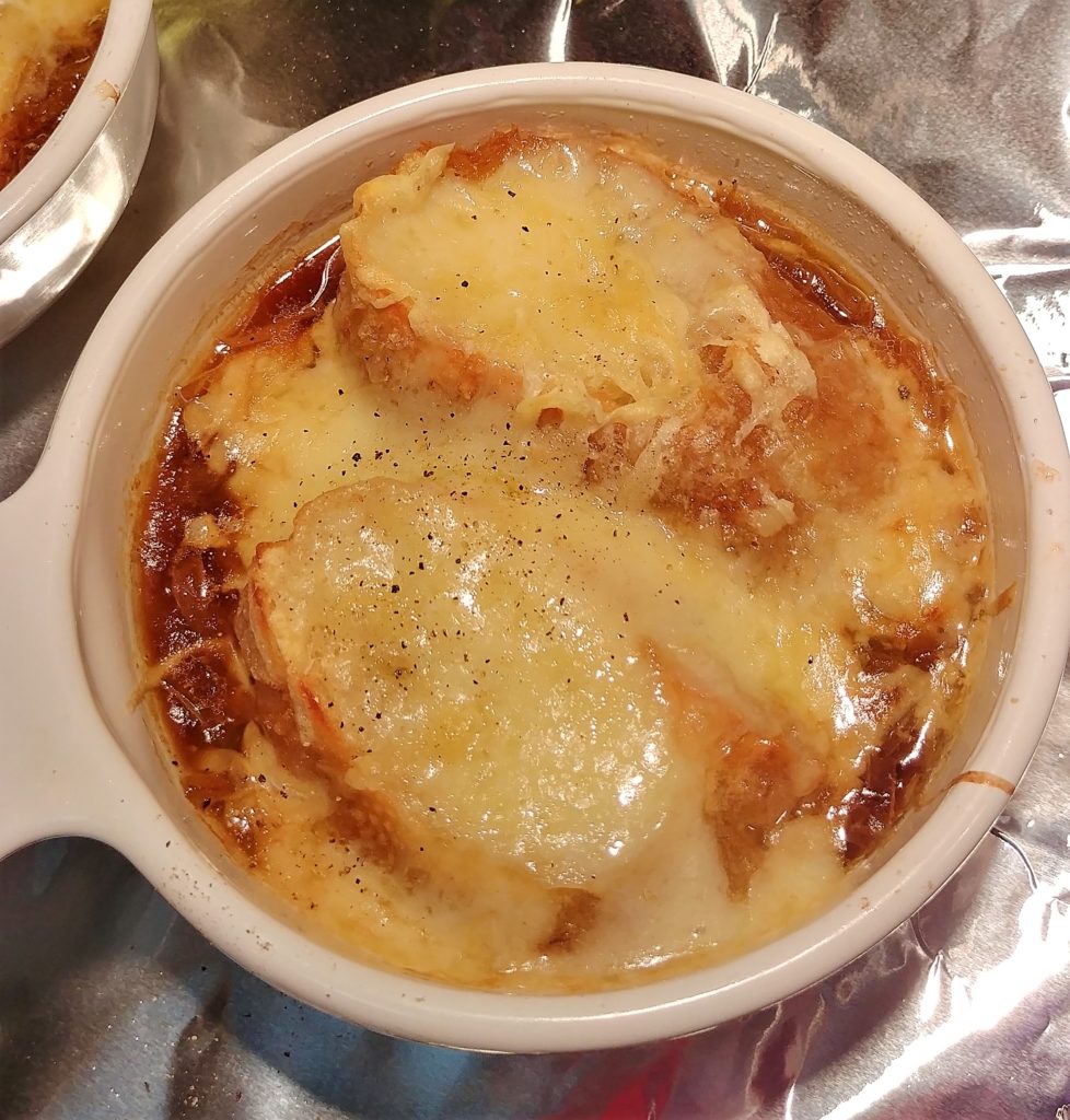 French Onion Soup with Shredded Gruyere Cheese
