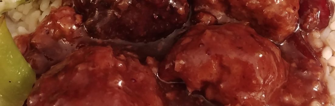 Cranberry Christmas Lamb Meatballs