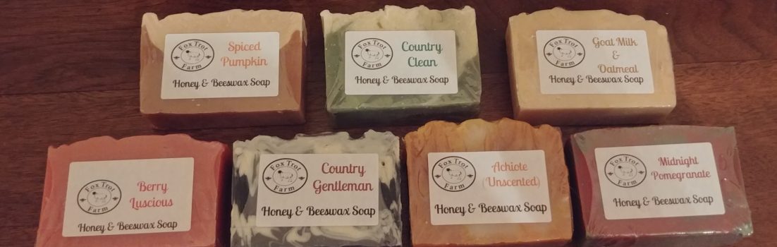 Labeled Honey & Beeswax Soap