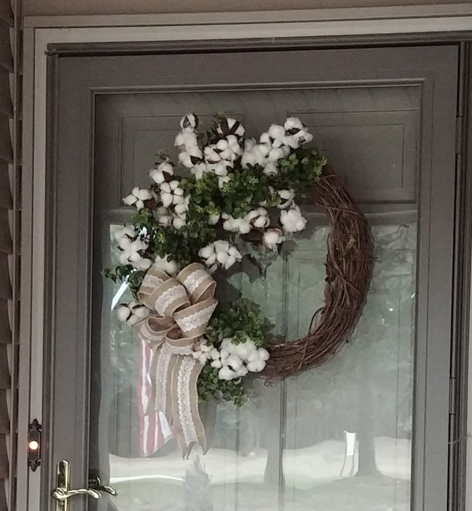 Cotton Boll Wreath